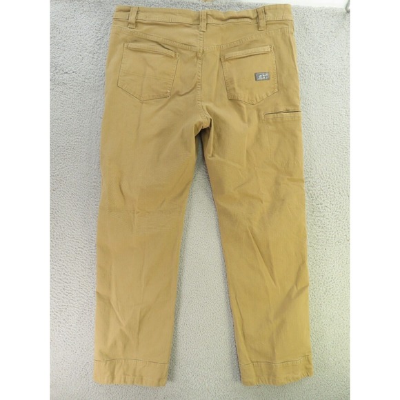 Eddie Bauer Pants 38x31 Brown Canvas Workwear Knee Reinforced Relaxed Baggy - Picture 6 of 12